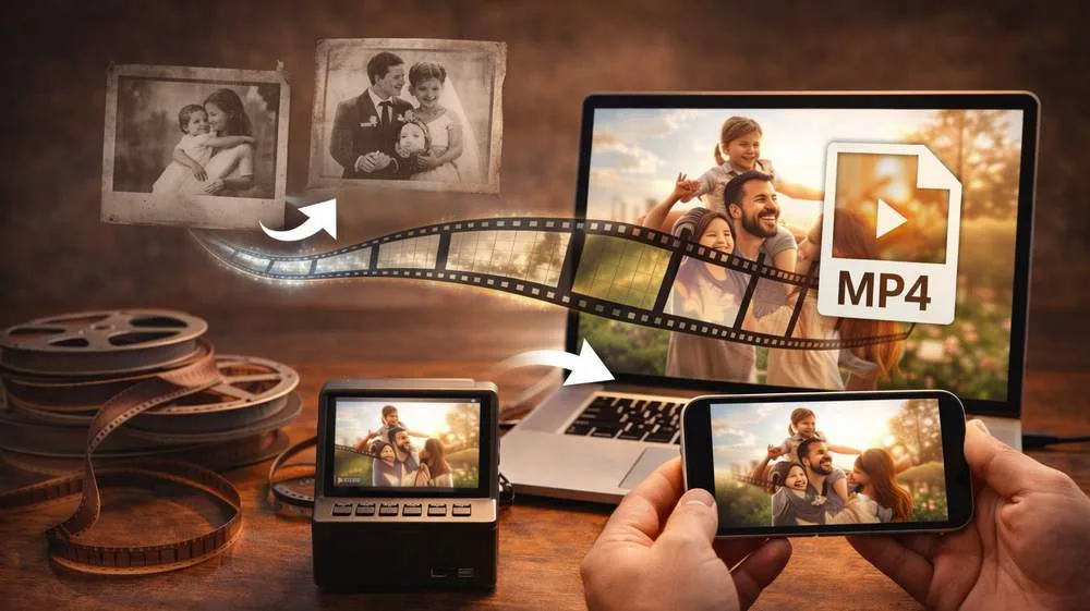 16 ir 8mm kino juostu irasu skaitmeninimas