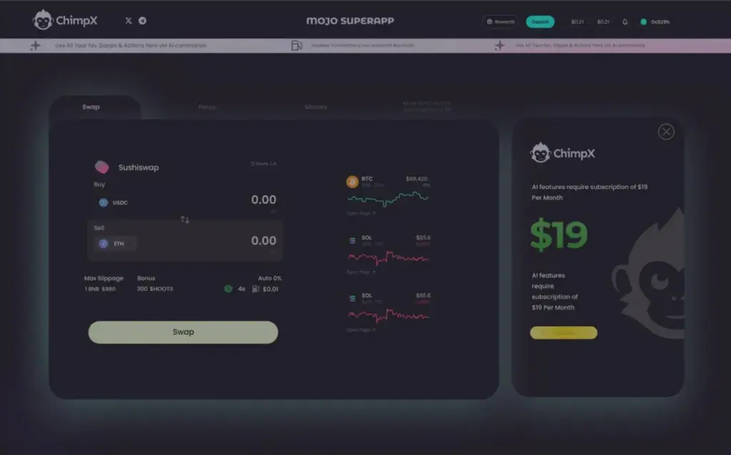 mojo5 ChimpX AI Raises $2.8 Million Seed Round to Make DeFi Simple for Everyone