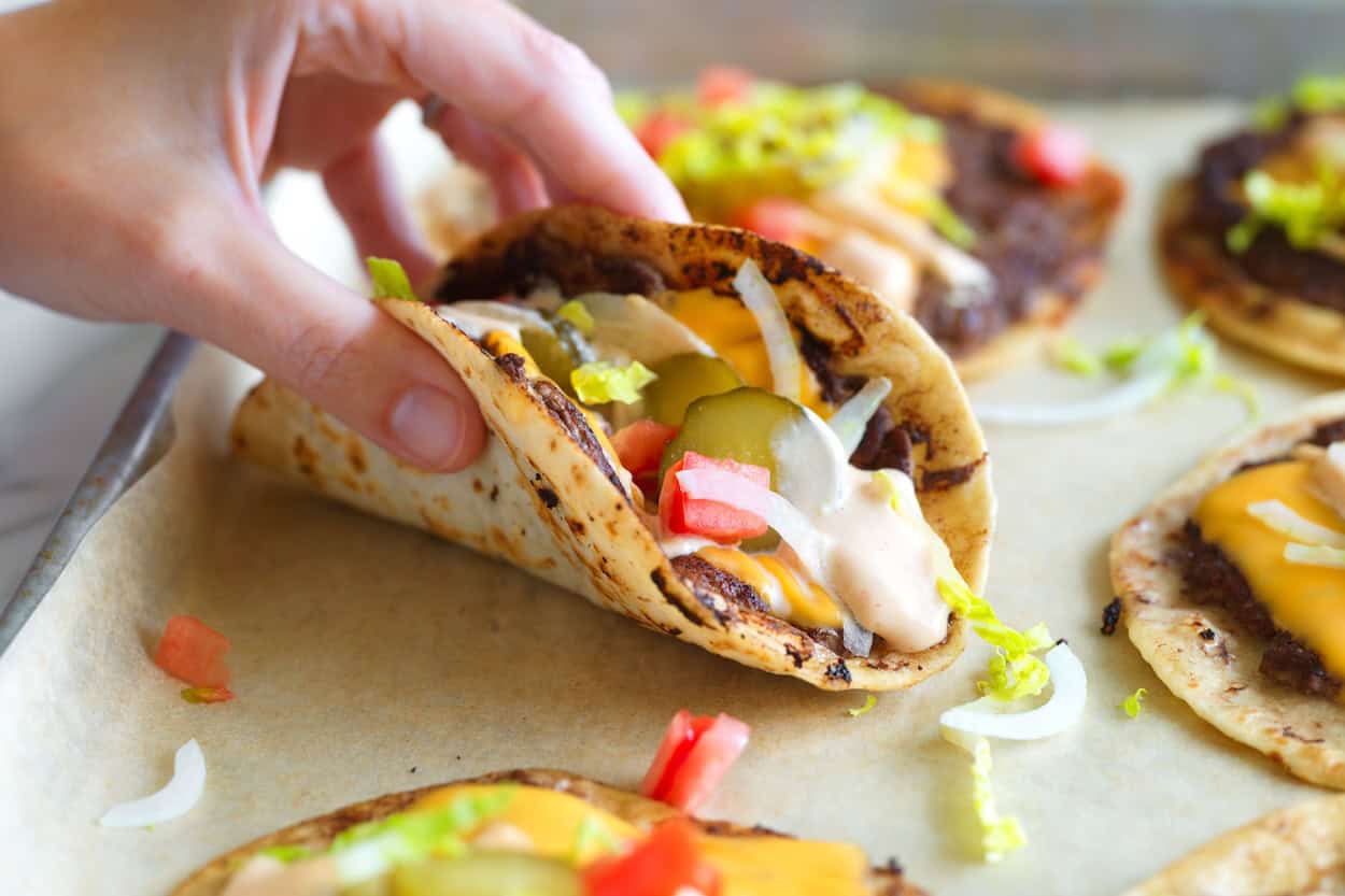 Smash Burger Tacos