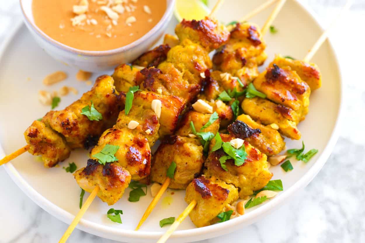 Vištienos satay iešmeliai