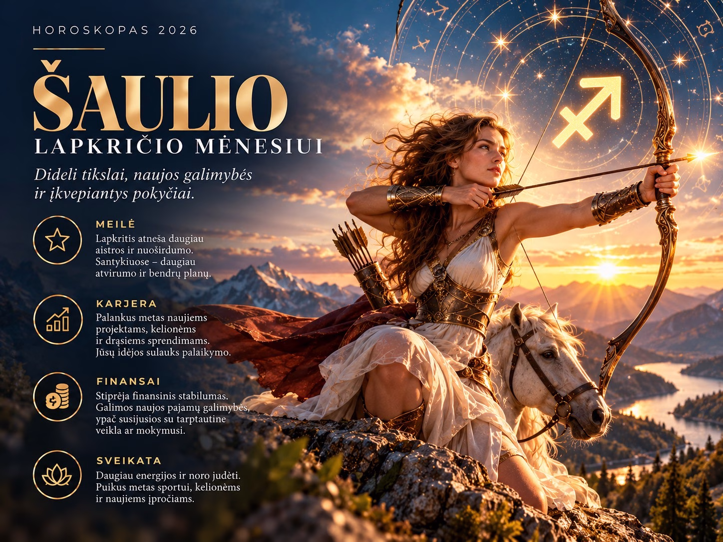 ŠAULIO 2026 M. LAPKRIČIO HOROSKOPAS: VIDINIS ATSINAUJINIMAS, GIMTADIENIO SUŽYDĖJIMAS IR SANTYKIAI