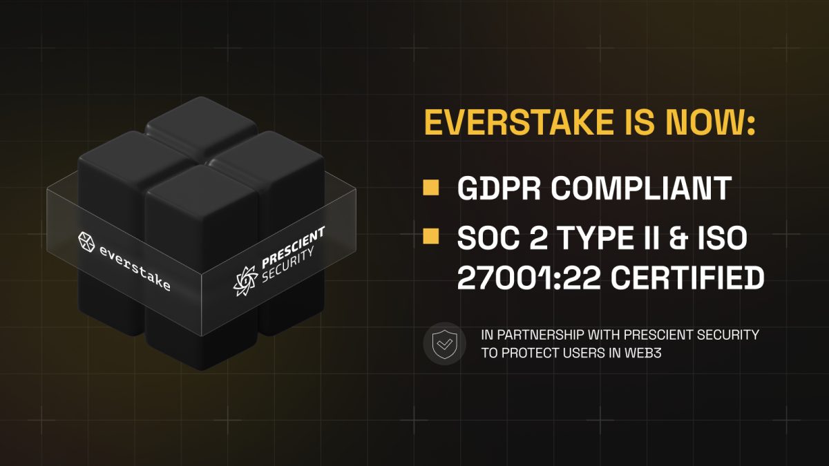 „Everstake“ užtikrina SOC 2 II tipo, ISO 27001 ir GDPR atitiktį, kad sustiprintų institucinio lygio saugumą