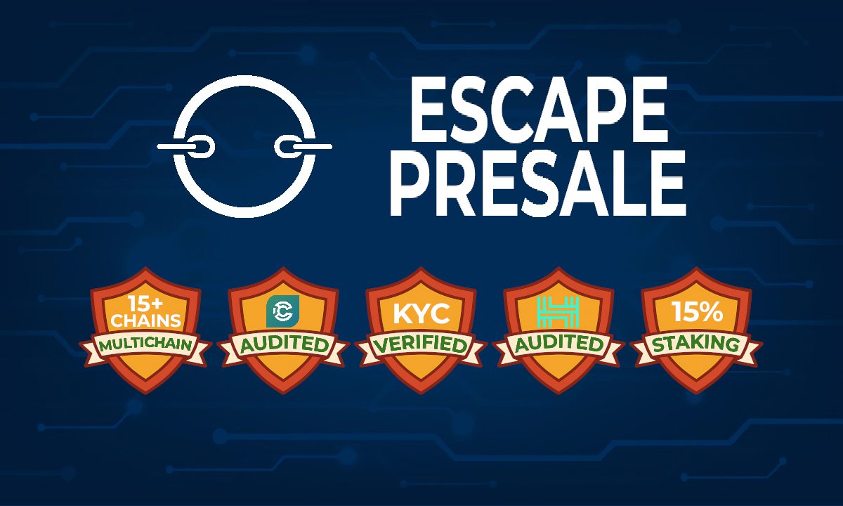 „Escape Presale Live“ „Ethereum“ su 280 000 USD surinkta, patikrinta „Hacken“ ir tvirtai atspari KYC patikrinta