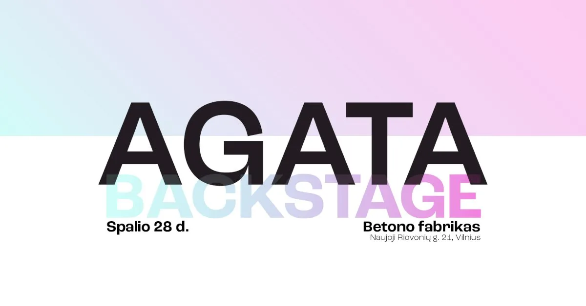 Kviečiame registruotis į Lietuvos gretutinių teisių asociacijos AGATA seminarų ciklą „AGATA | BACKSTAGE“