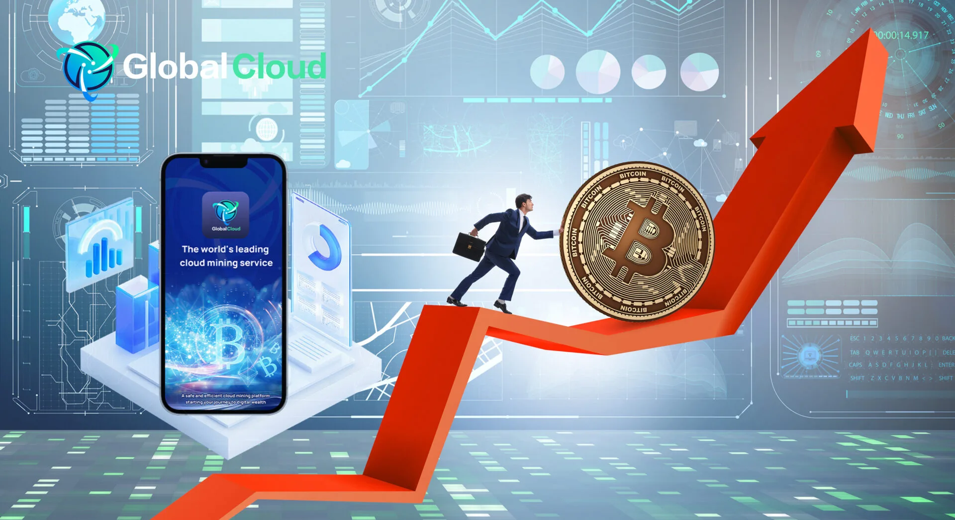 „Global Cloud“ pristato nemokamą kasybos įrankį: lengvas pelnas pasiekiamas