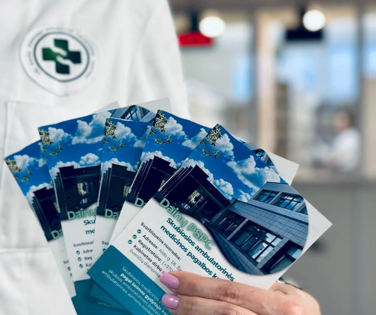 Intensyvus šventinis laikotarpis Dainų PSPC Skubiosios ambulatorinės medicinos pagalbos kabinete