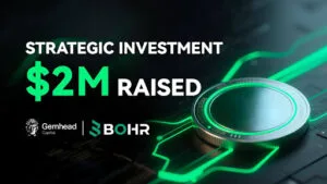 „BOHR Chain“ užsitikrina 2 mln. dolerių strateginę investiciją iš „Gemhead Capital“, siekiant iš naujo apibrėžti AI ir protokolo ekonomikos dimensijas