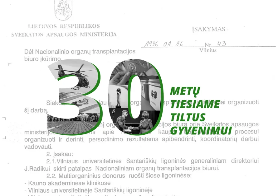 Nacionaliniam transplantacijos biurui – 30 metų: pristatyti 2025 metų rezultatai
