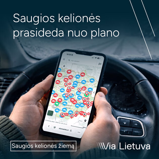 „Via Lietuva“: artėjant ilgajam savaitgaliui – saugumas keliuose prasideda nuo pasiruošimo
