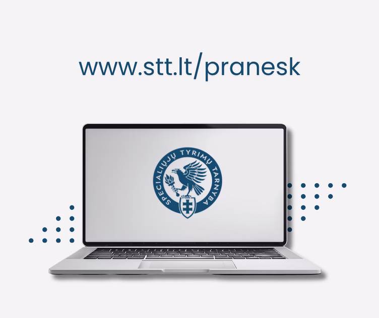 STT pristato naują būdą pranešti apie korupciją