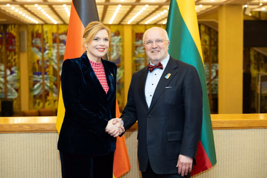 Seimo Pirmininkas J. Olekas susitiko su Vokietijos Bundestago Pirmininke J. Kliokner