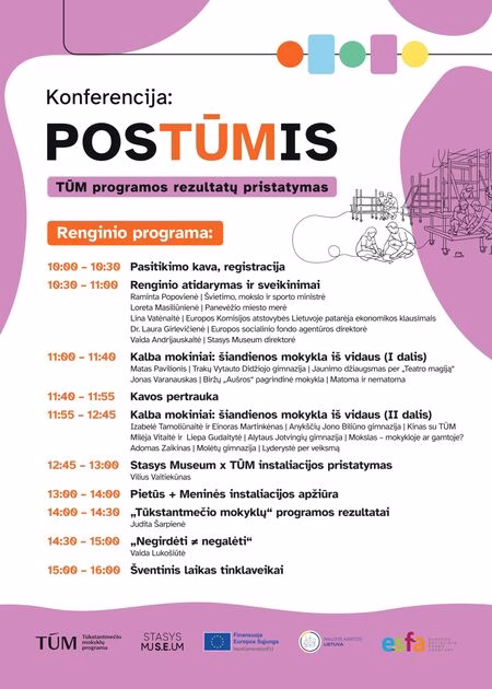 „Tūkstantmečio mokyklos“ programos baigiamasis renginys Panevėžyje