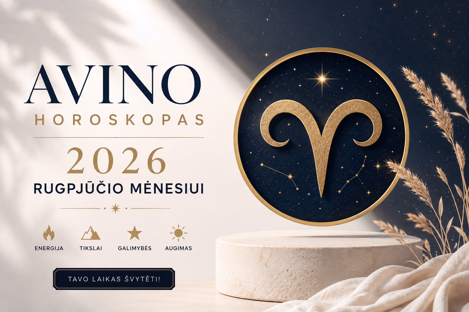 Avino horoskopas rugpjūčio mėnesiui 2026 metų