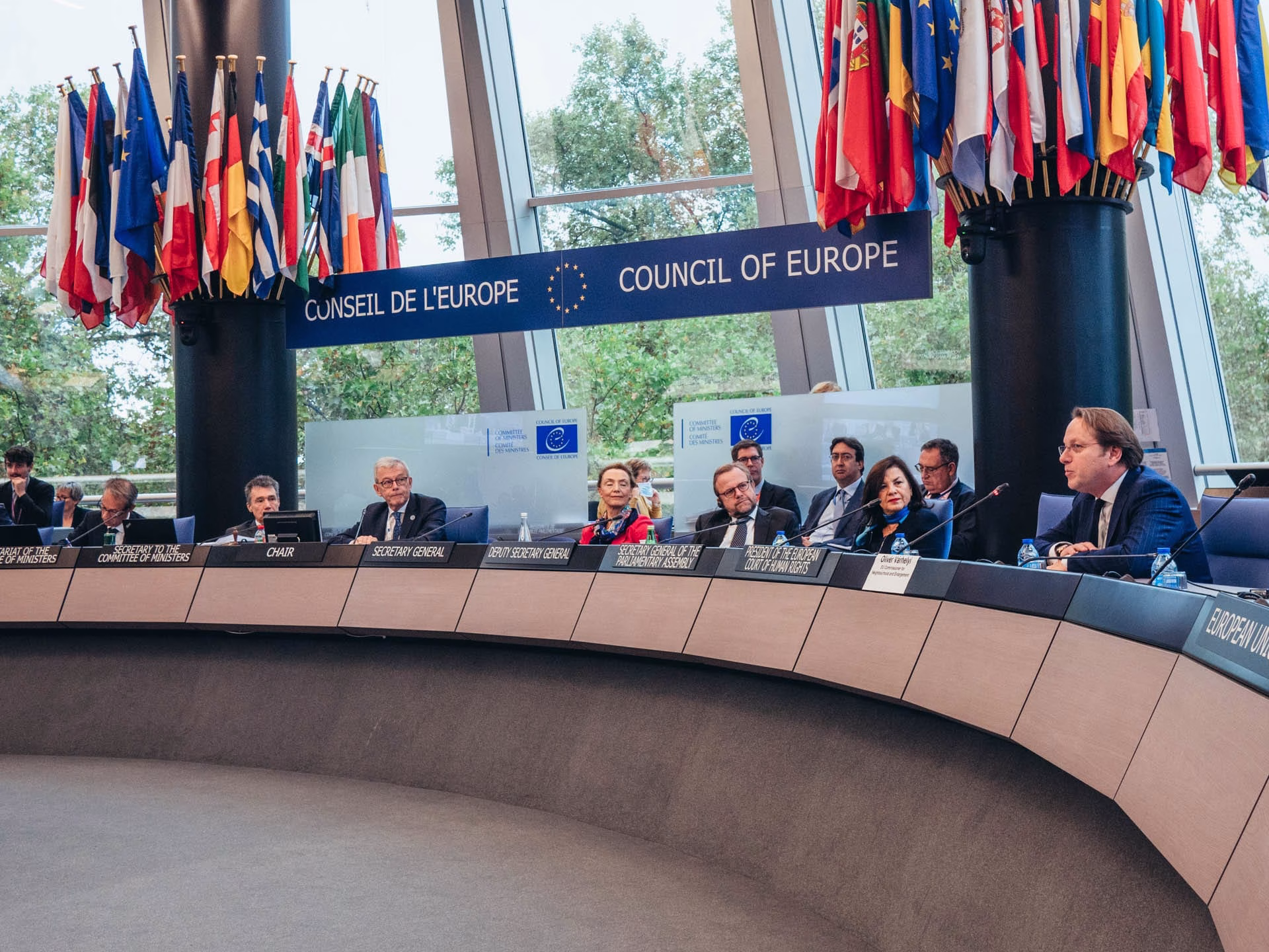 Visit of Olivér Várhelyi, European Commissioner, to Council of Europe