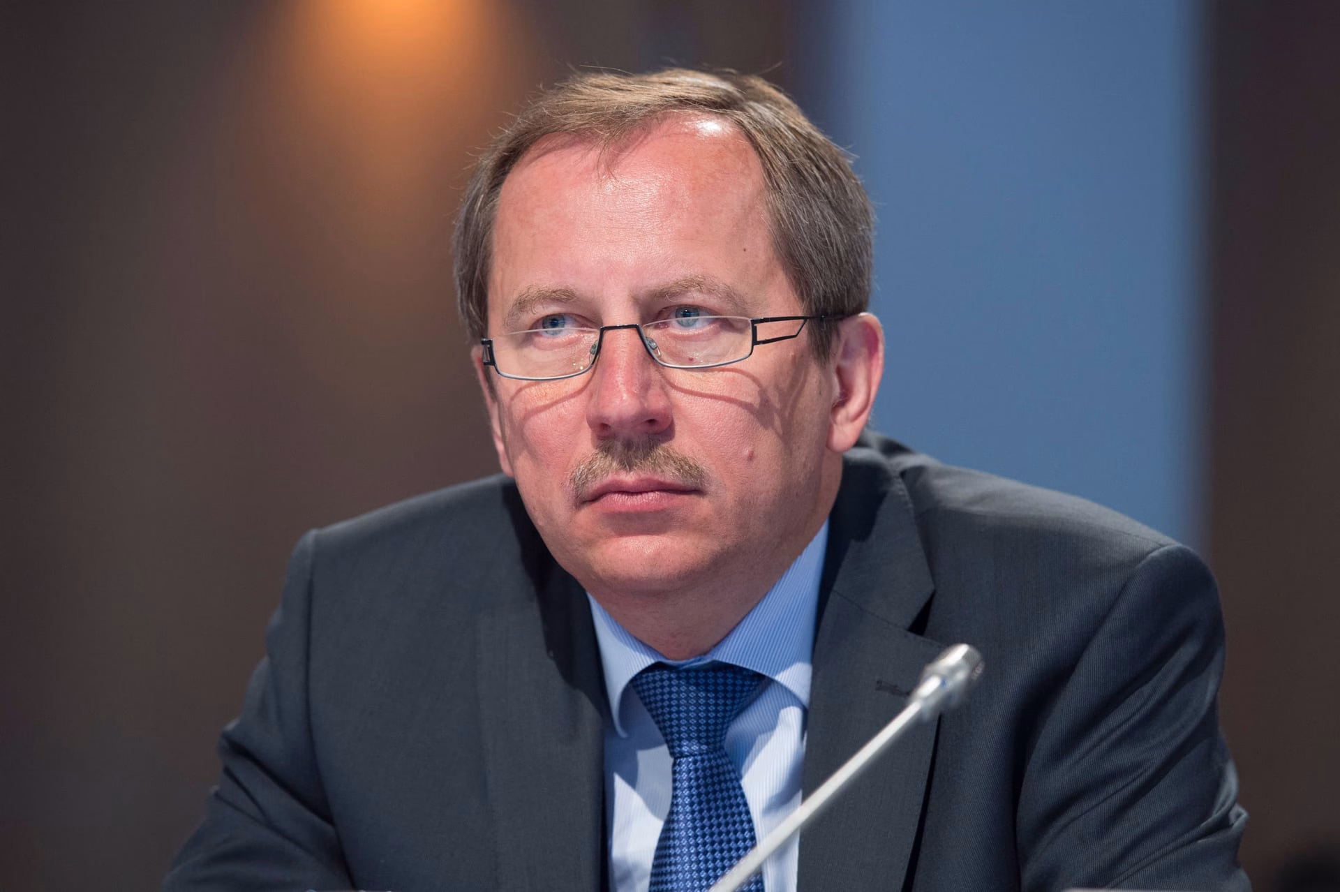 Deividas Matulionis attending the ministerial session