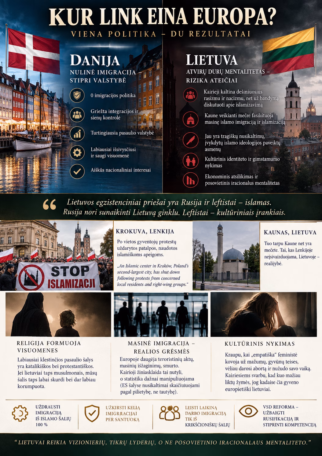 Dešiniųjų kova prieš imigraciją ir Danijos pavyzdys